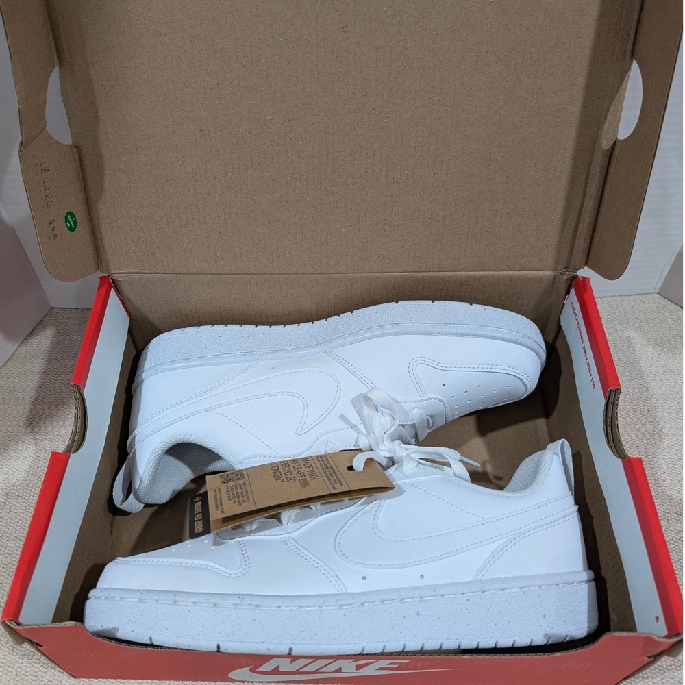 Nike Court Borough Low Recraft GS White Sneakers DV5456-106 Mens 6.5Y Womens 8 - Picture 13 of 13